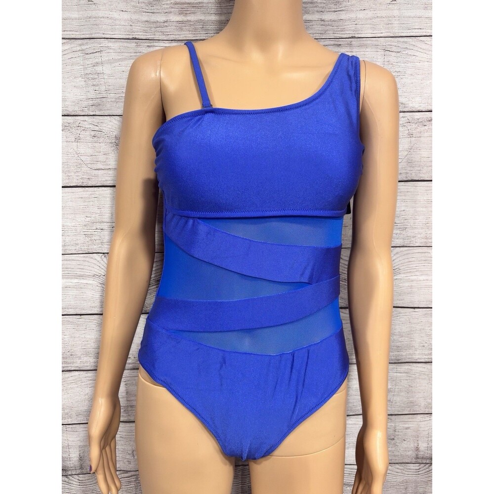 Women's Sexy One Piece Bathing Suits One Shoulder Swimsuits Slimming Size M